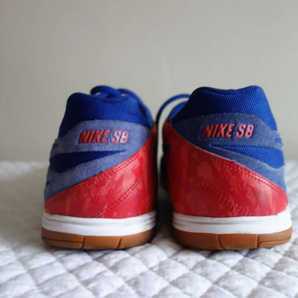 NIKE SB Lunar Gato Blue w/ Red Sneakers – Men’s 12